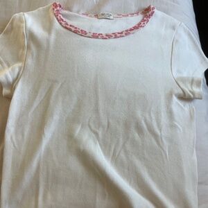Brandy White Tee